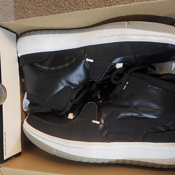 Jordan Meta Morph Black and White Sneakers - Picture 1 of 9